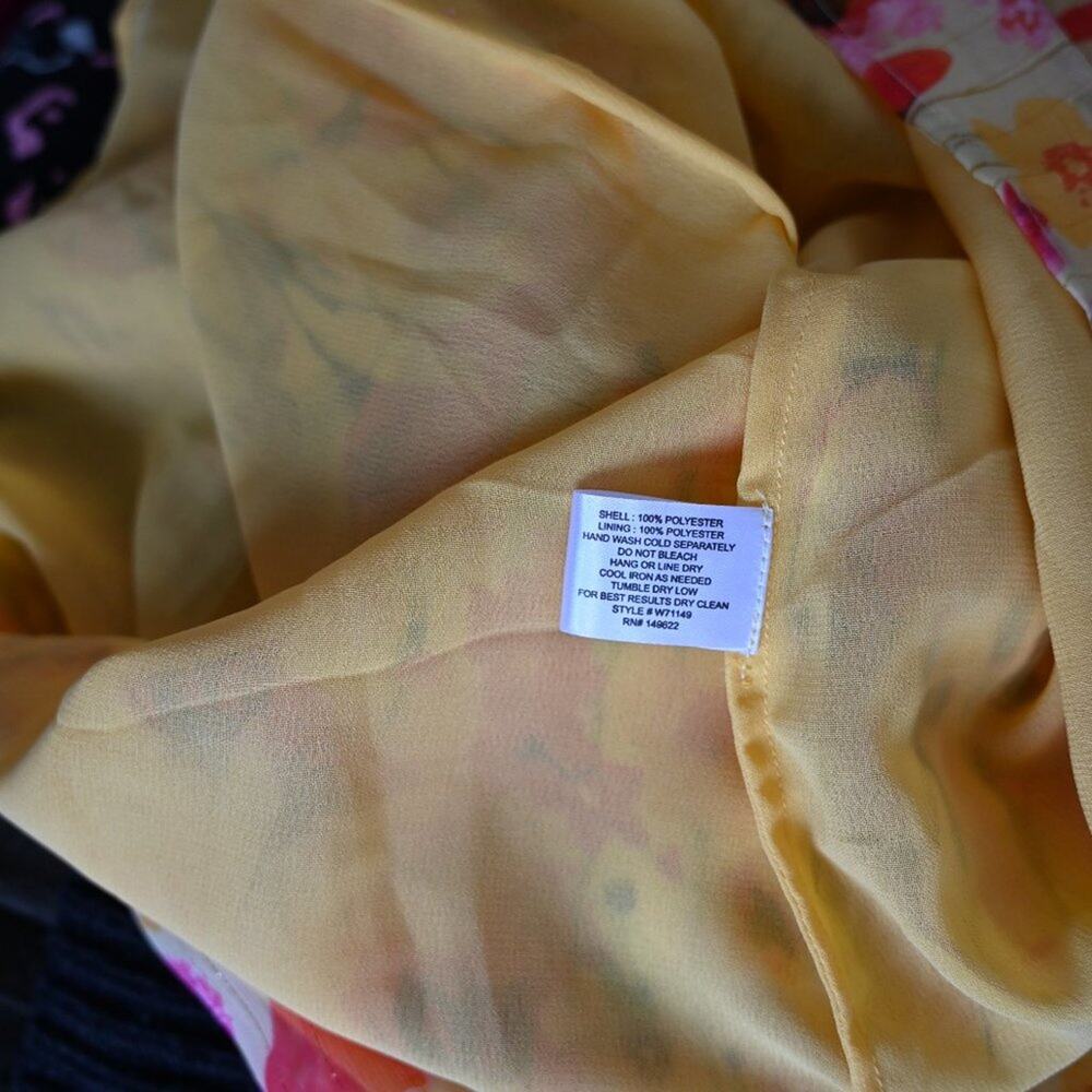 Walter Baker Size 4 NWT Floral Yellow Tulip Adriana Dress | Size 4 - Picture 10 of 11